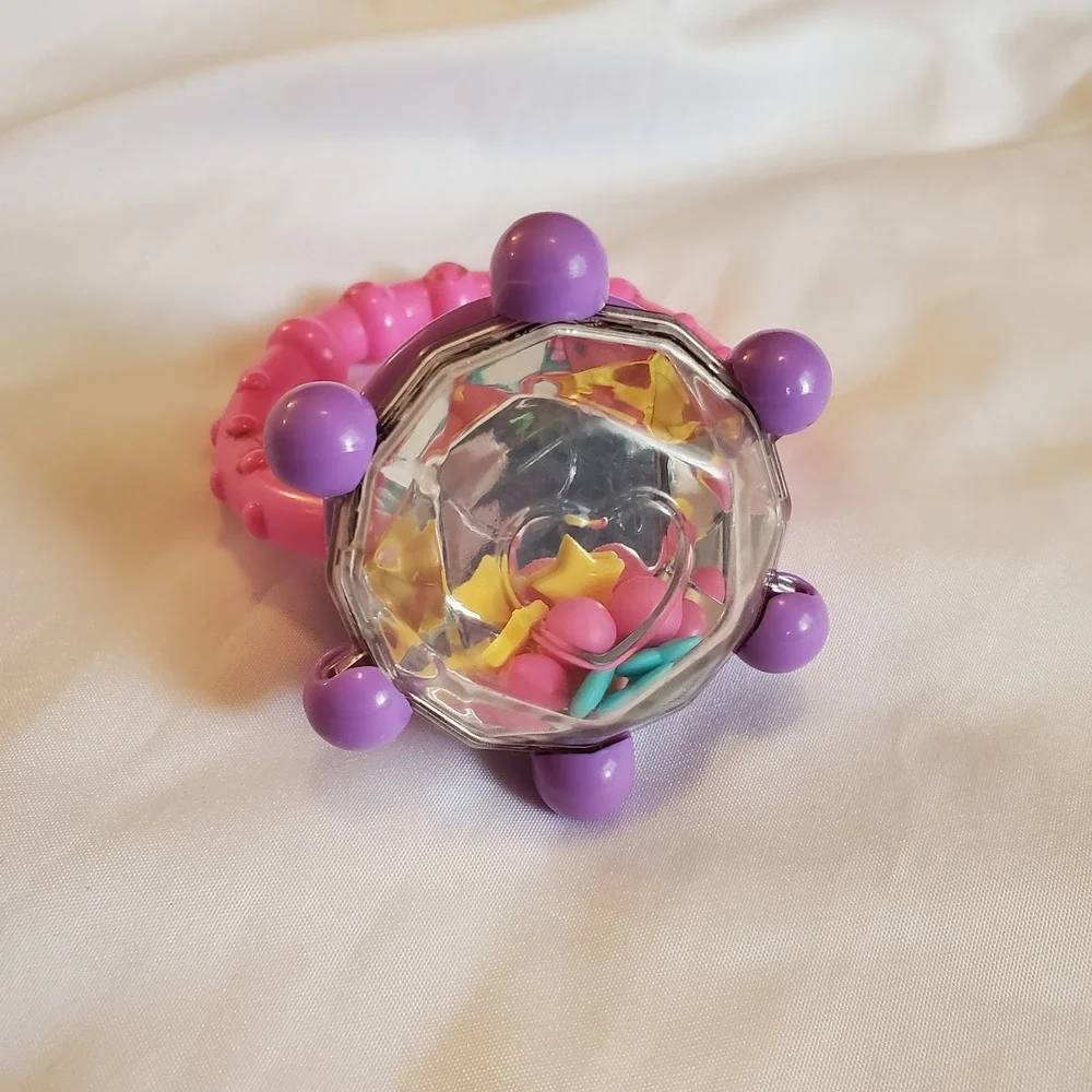 Fisher‎ Price Brilliant Basics Little Glamour Diamond Ring Teether Rattle  2010